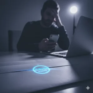 Un burofax de notificación de alquiler con un sello de 'No recogido', simbolizando los problemas legales para el propietario al no poder contactar con el inquilino.