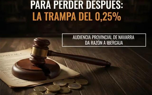 Comisión de apertura. El 0,25% que ha salvado a Ibercaja.