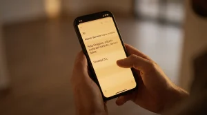 Persona leyendo un correo electrónico en su móvil con un borrador de contrato de alquiler. Evitar desahucios y errores de firma en arrendamientos.